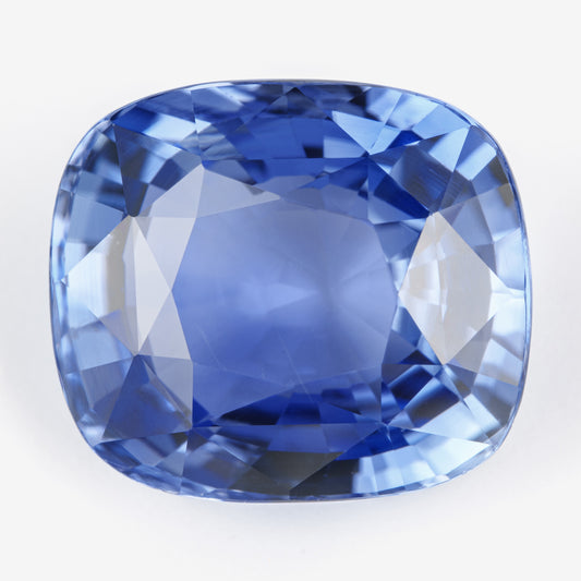 8.66x7.56mm Cushion Ceylon Sapphire - Certificated (SACU008)