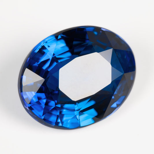 11.16x8.79mm Oval Ceylon Sapphire - Certificated (SACV024)