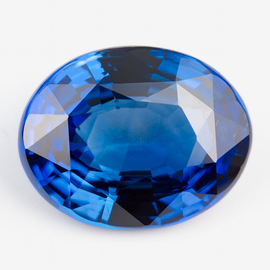 11.16x8.79mm Oval Ceylon Sapphire - Certificated (SACV024)