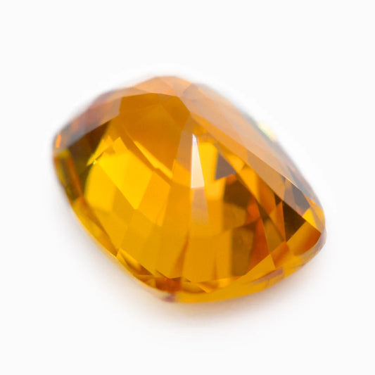 [SOLD] 8.36x6.01mm Cushion BE Orange Sapphire (SAOC003)