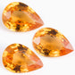 7x5mm Pear-Shape BE Orange Sapphire (SAOP75)