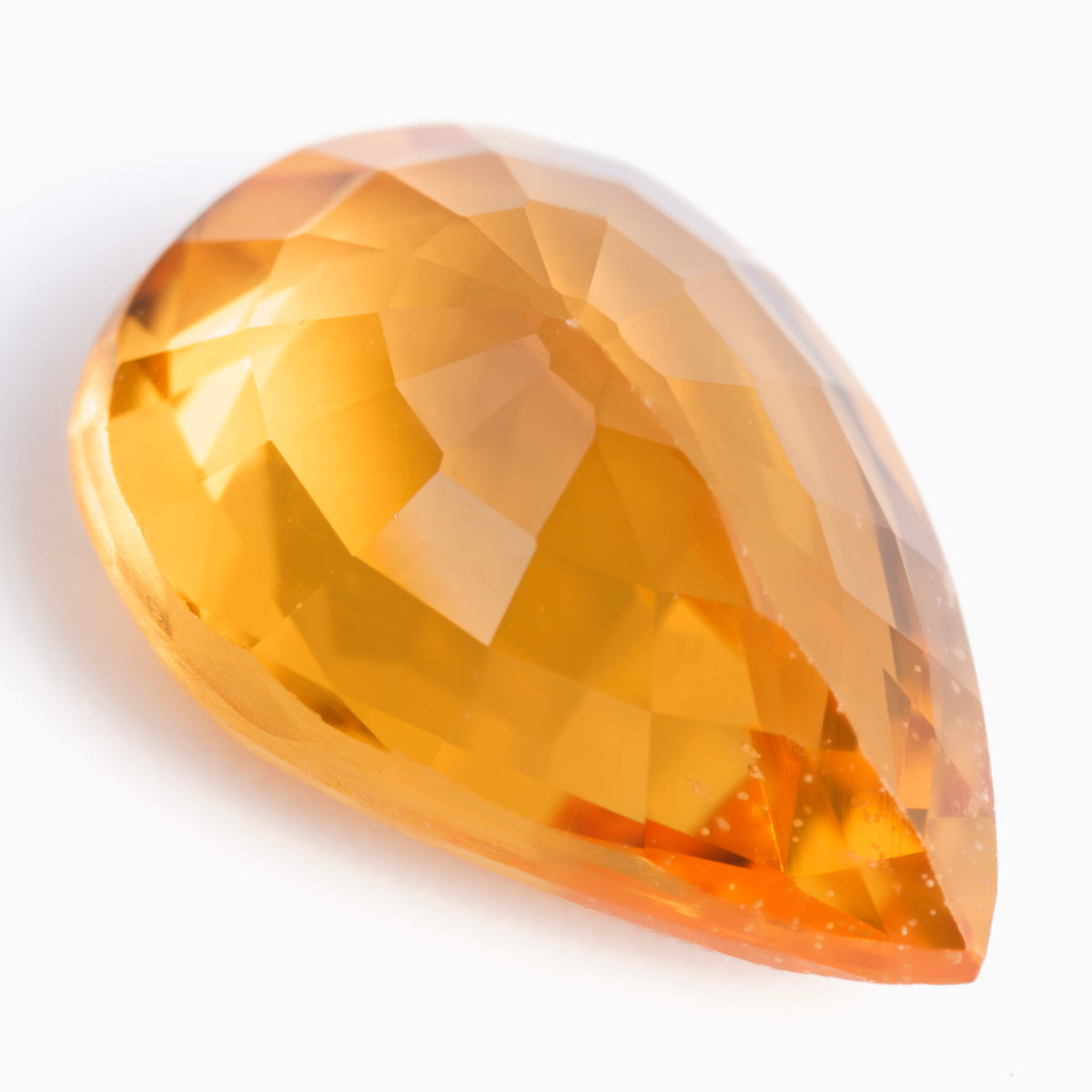 7x5mm Pear-Shape BE Orange Sapphire (SAOP75)