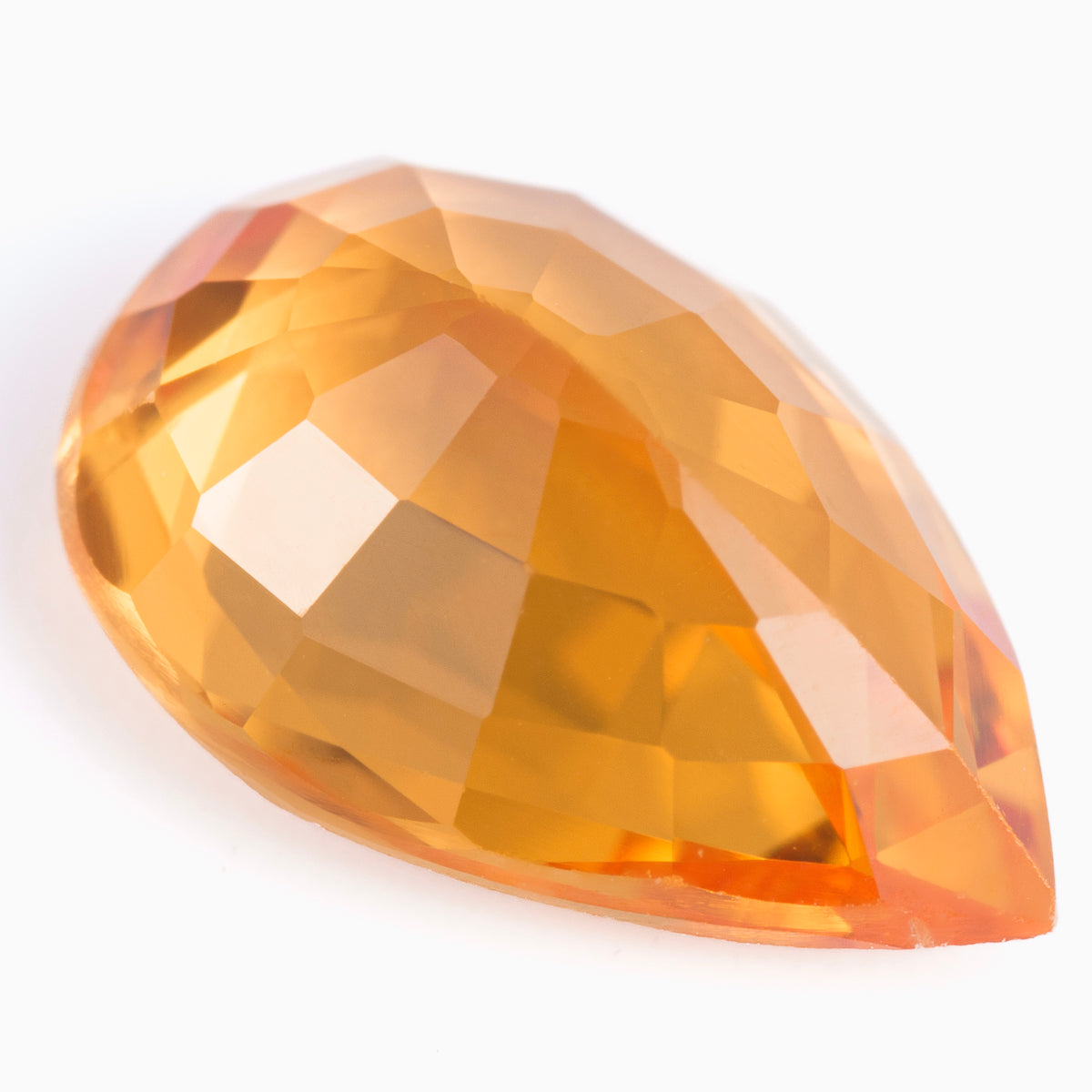 7x5mm Pear-Shape BE Orange Sapphire (SAOP75)