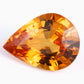 7.97x5.83mm Pear-Shape BE Orange Sapphire (SAOP86)