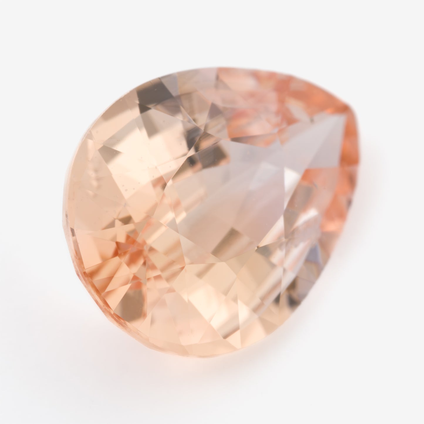 7.68x5.53mm Pear-Shape Peach Sapphire (SAPDP004)