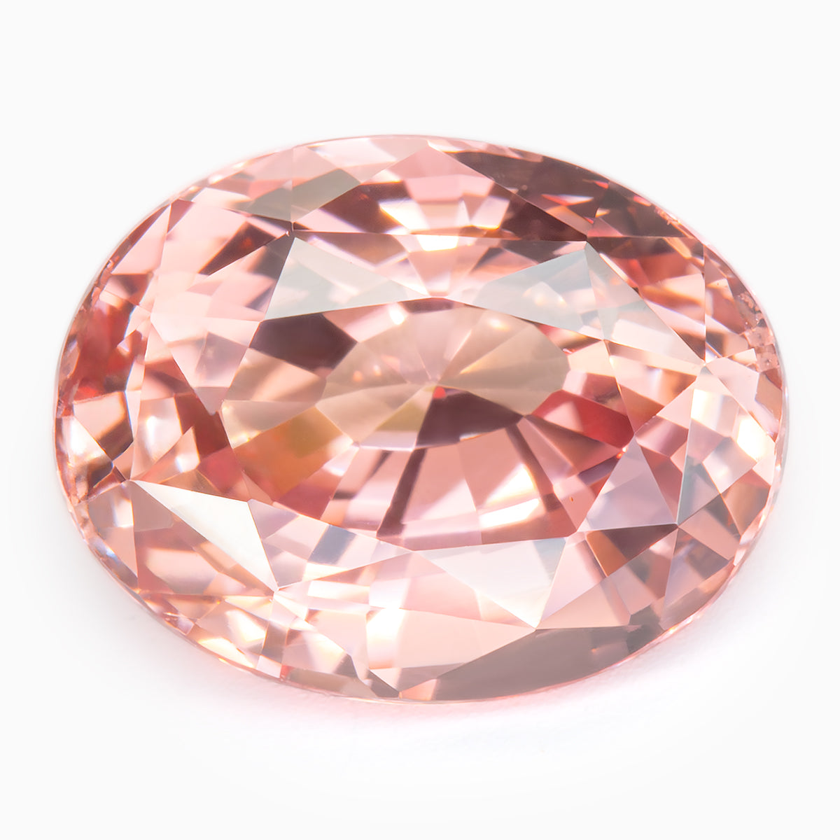 [SOLD] 7.67x5.95mm Oval No Heat Padparadscha Sapphire Certificated (SA ...
