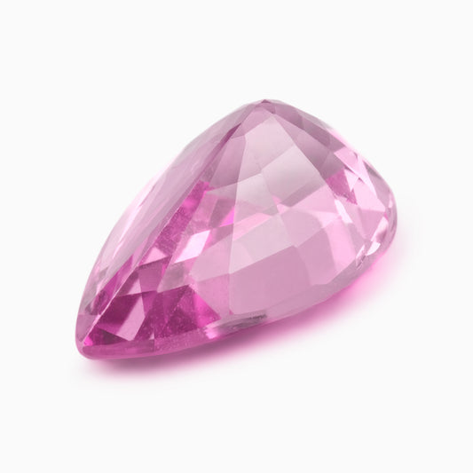 [SOLD] 9.18x6.04mm Pear Madagascan Pink Sapphire - Certificated (SAPP004)