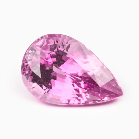 [SOLD] 9.18x6.04mm Pear Madagascan Pink Sapphire - Certificated (SAPP004)