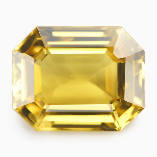 9.44x7.46mm Octagonal Yellow Sapphire - Certificated (SAYE9474)