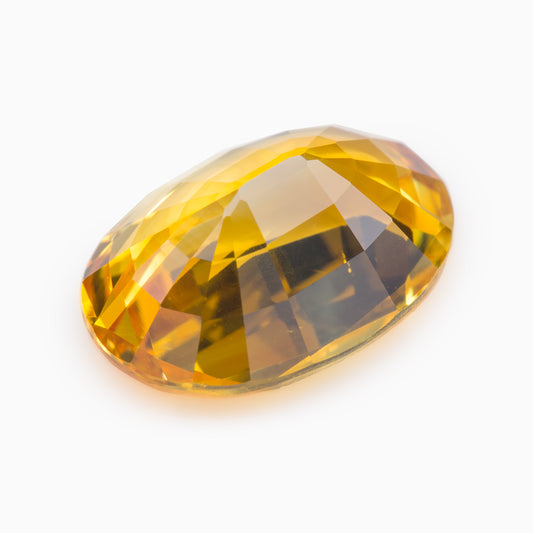 7x5mm Oval Yellow Sapphire Certificated 1.01ct (SAYV007)