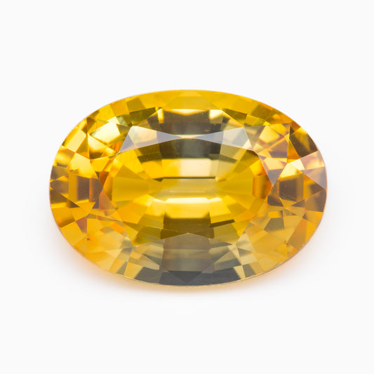 7x5mm Oval Yellow Sapphire Certificated 1.01ct (SAYV007)