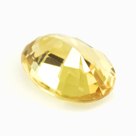 7x5mm Oval Yellow Sapphire Certificated 1.01ct (SAYV007)