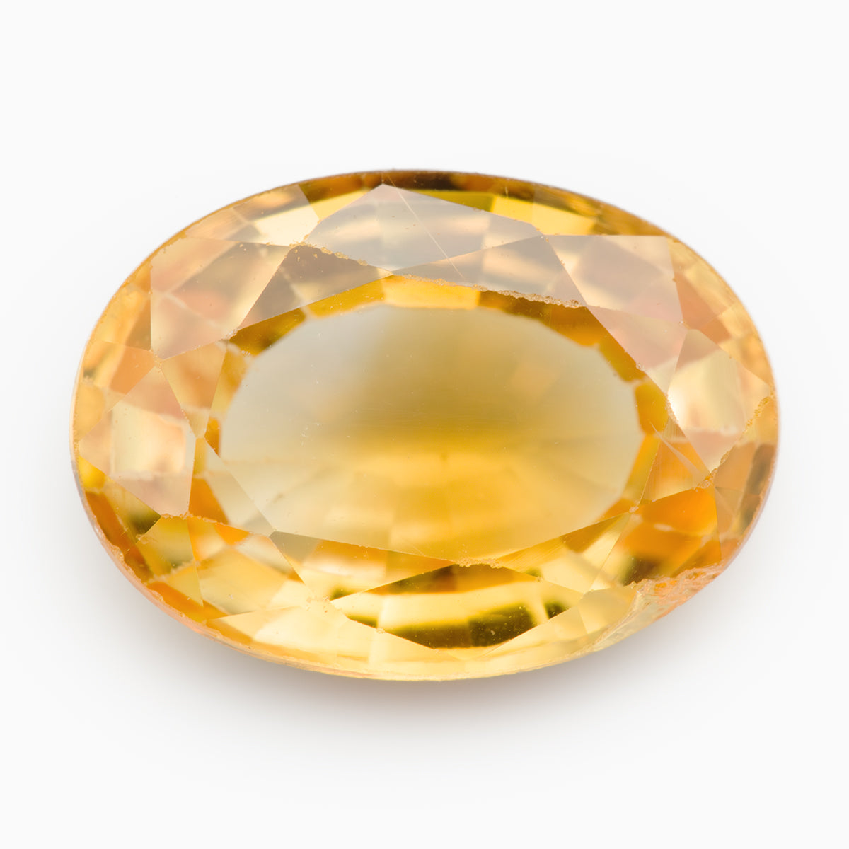 7.04x5.08mm Oval Yellow Sapphire 0.96ct (SAYV75)