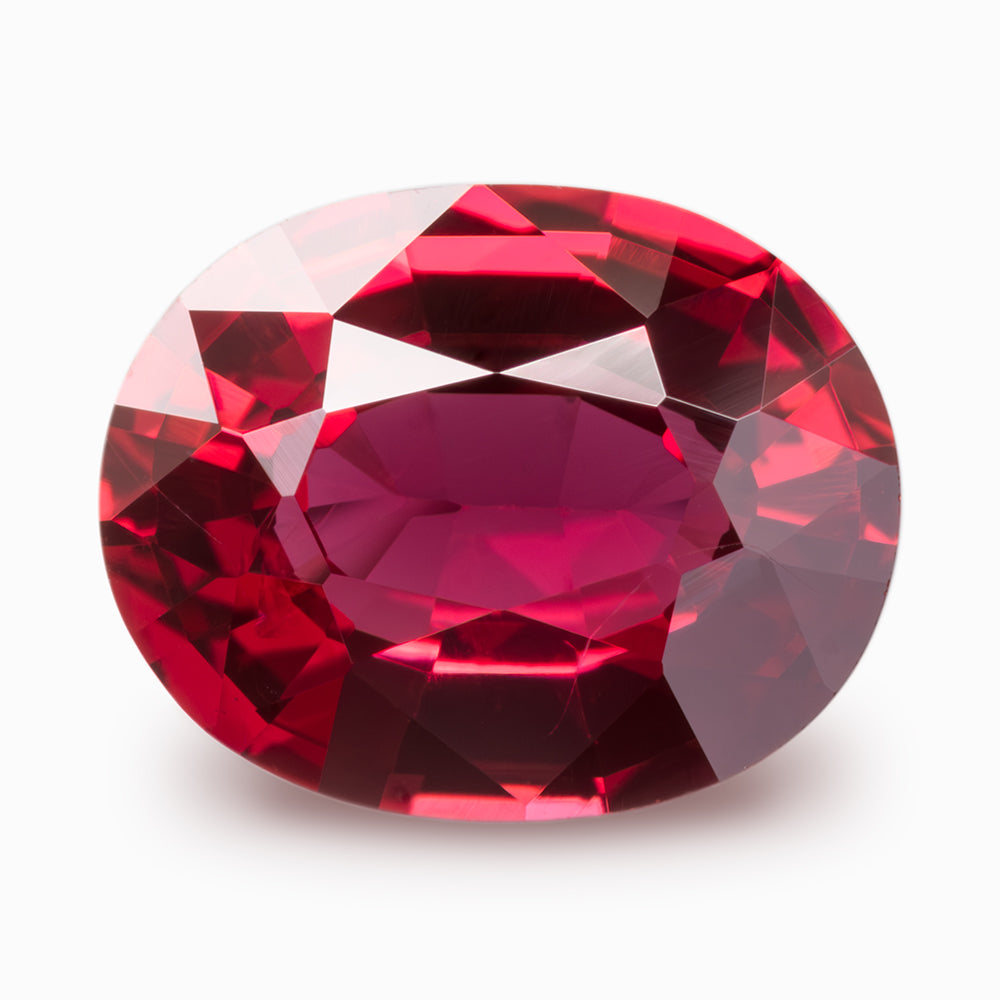 7.34x5.86mm Oval Burmese Red Spinel (SP017)