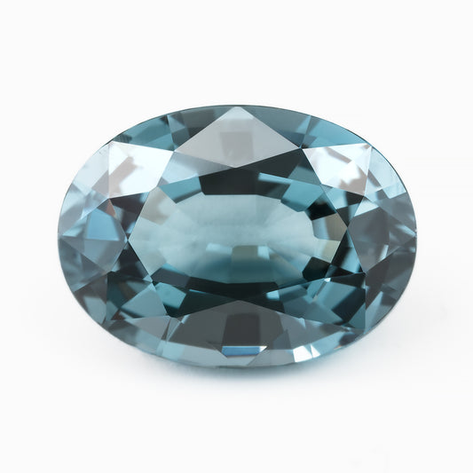 [SOLD] 7.98x5.90mm Oval Grey-Blue Spinel - Certificated (SP019)