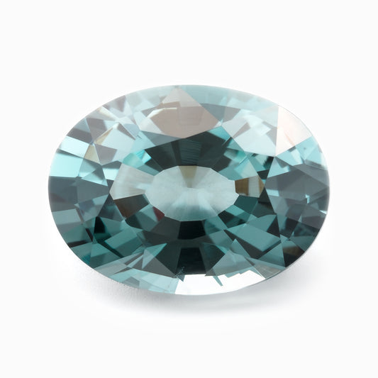 7.63x5.7mm Oval Grey-Blue Spinel - Certificated (SP020)