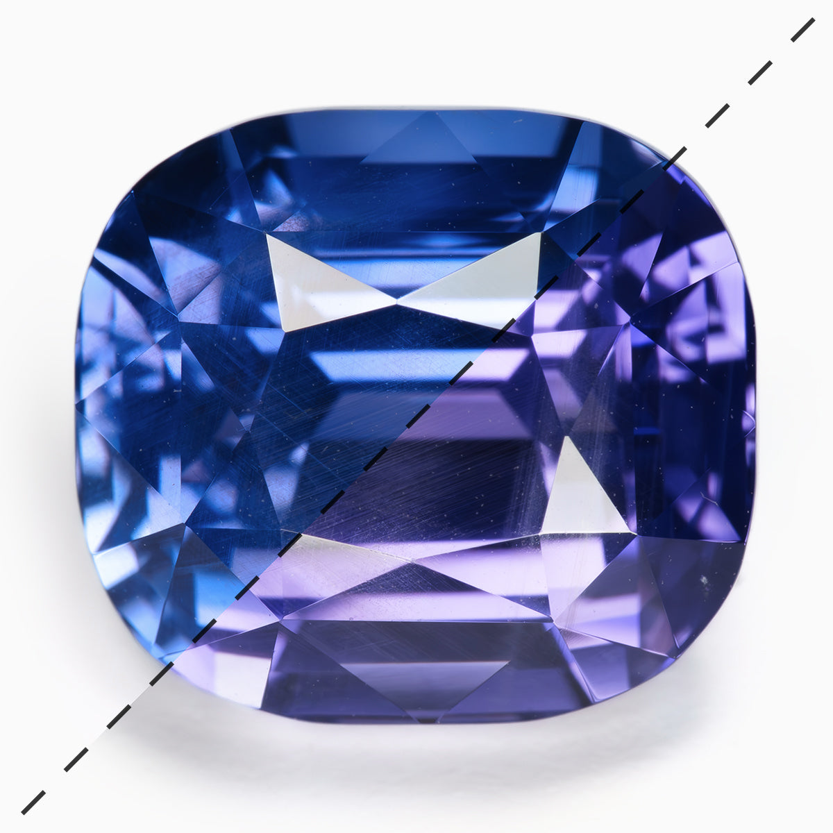 9.37x8.46mm Cushion No Heat Colour Change Sapphire - Certificated (STONE)