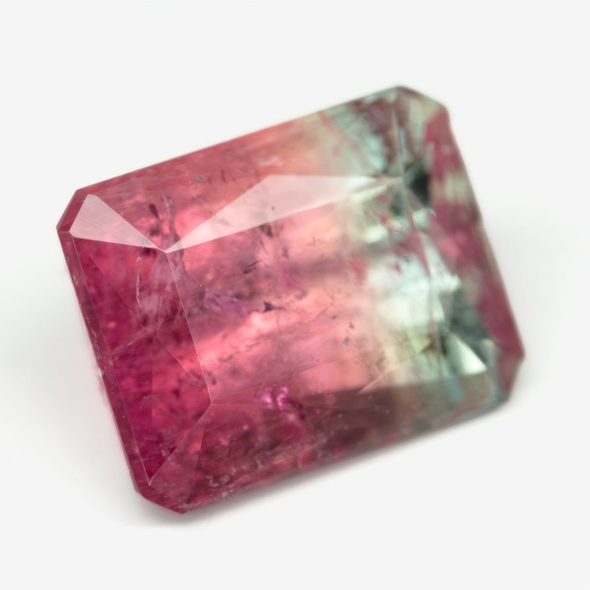 7.35x5.68mm Octagonal Bi-Coloured Tourmaline (TOBE004]