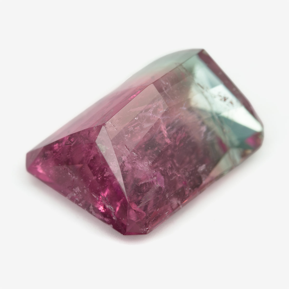 7.35x5.68mm Octagonal Bi-Coloured Tourmaline (TOBE004]