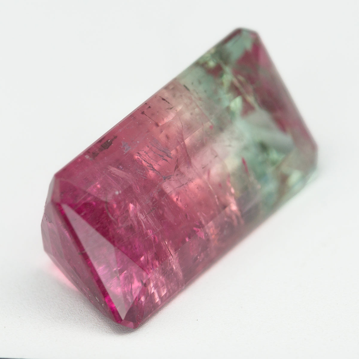 10x7.85mm Octagonal Bi-Coloured Tourmaline (TOBE005)