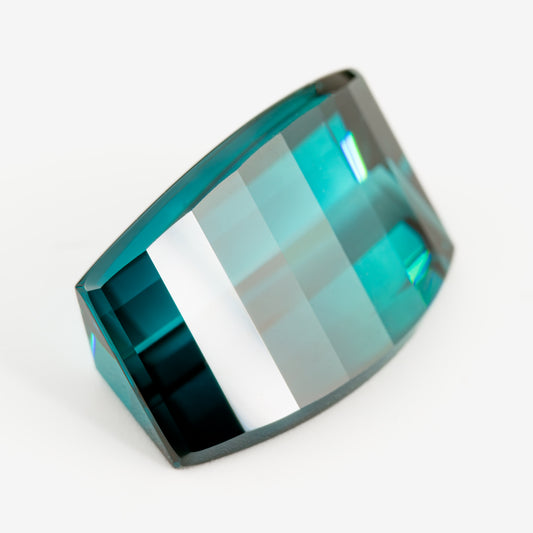 10.94x7.22mm Cushion Fancy Cut Indicolite Tourmaline - Certificated (TOGCU005)