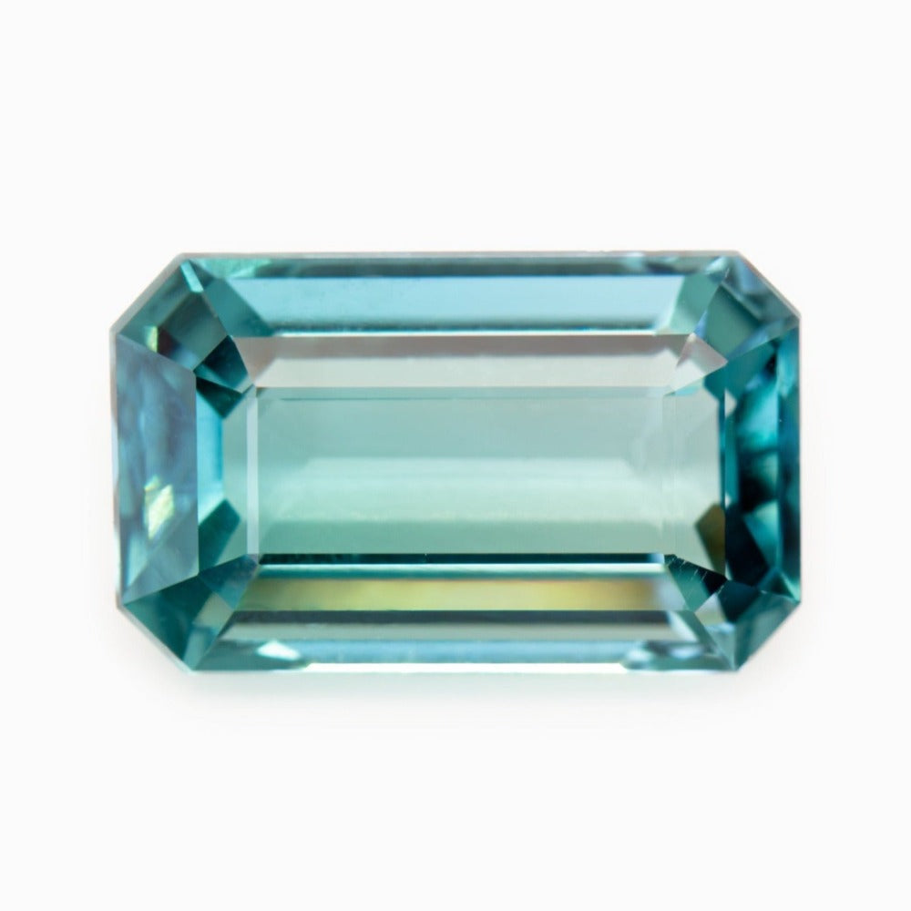8.99x5.55mm Octagonal Teal Tourmaline Certificated (TOGE002)