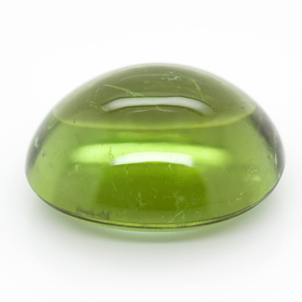 14x12.5mm Oval Cab Green Tourmaline [TOGV14125]