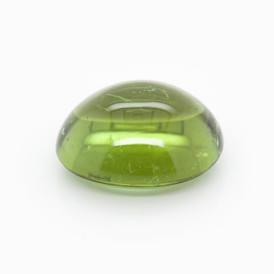 14x12.5mm Oval Cab Green Tourmaline [TOGV14125]