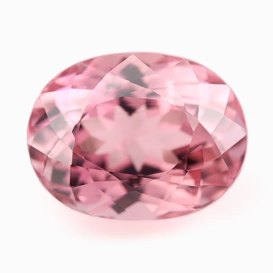 11.95x9.23mm Oval Pink Certificated Tourmaline (TOPV007)