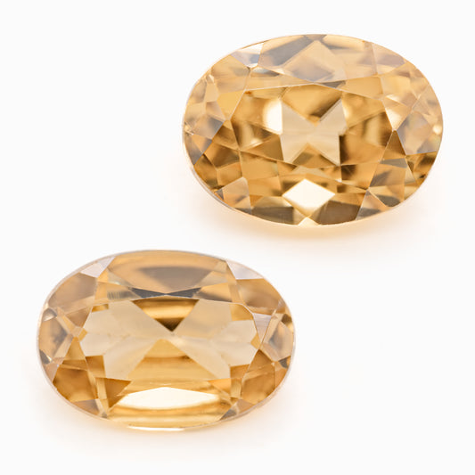 7x5mm Oval Golden Zircon (ZIV75B)