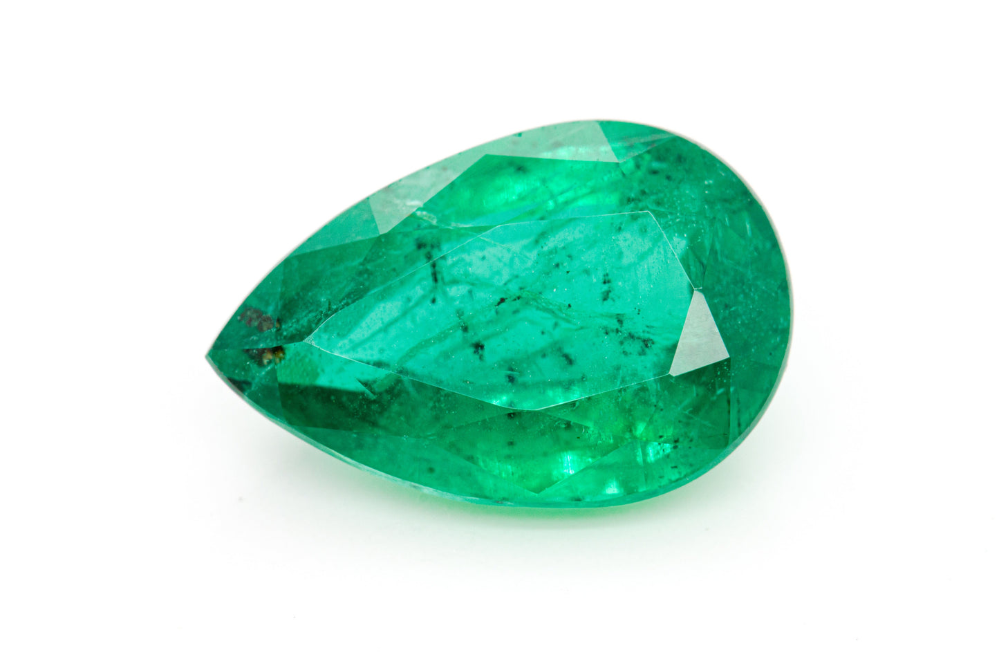 [SOLD] 13.24x8.78 mm Pear-Shape Emerald Certificated (EMP139)
