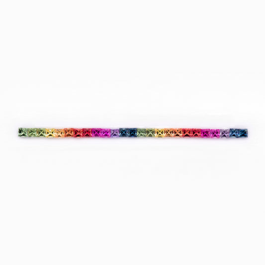 1.75mm Princess-Cut Rainbow Sapphire Set (SARR209)