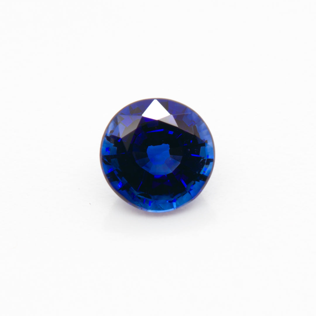[SOLD] 5mm Round Madagascan Sapphire Certificated (SAR106)