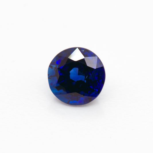 [SOLD] 4.92mm Round Madagascan Sapphire Certificated (SAR109)
