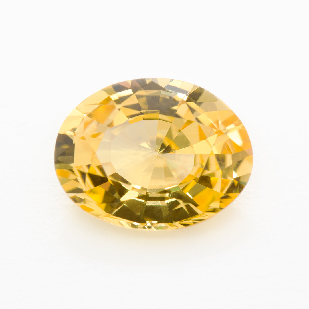 9x7mm Oval Yellow Sapphire Certificated 2.01ct (SAYV97GM)