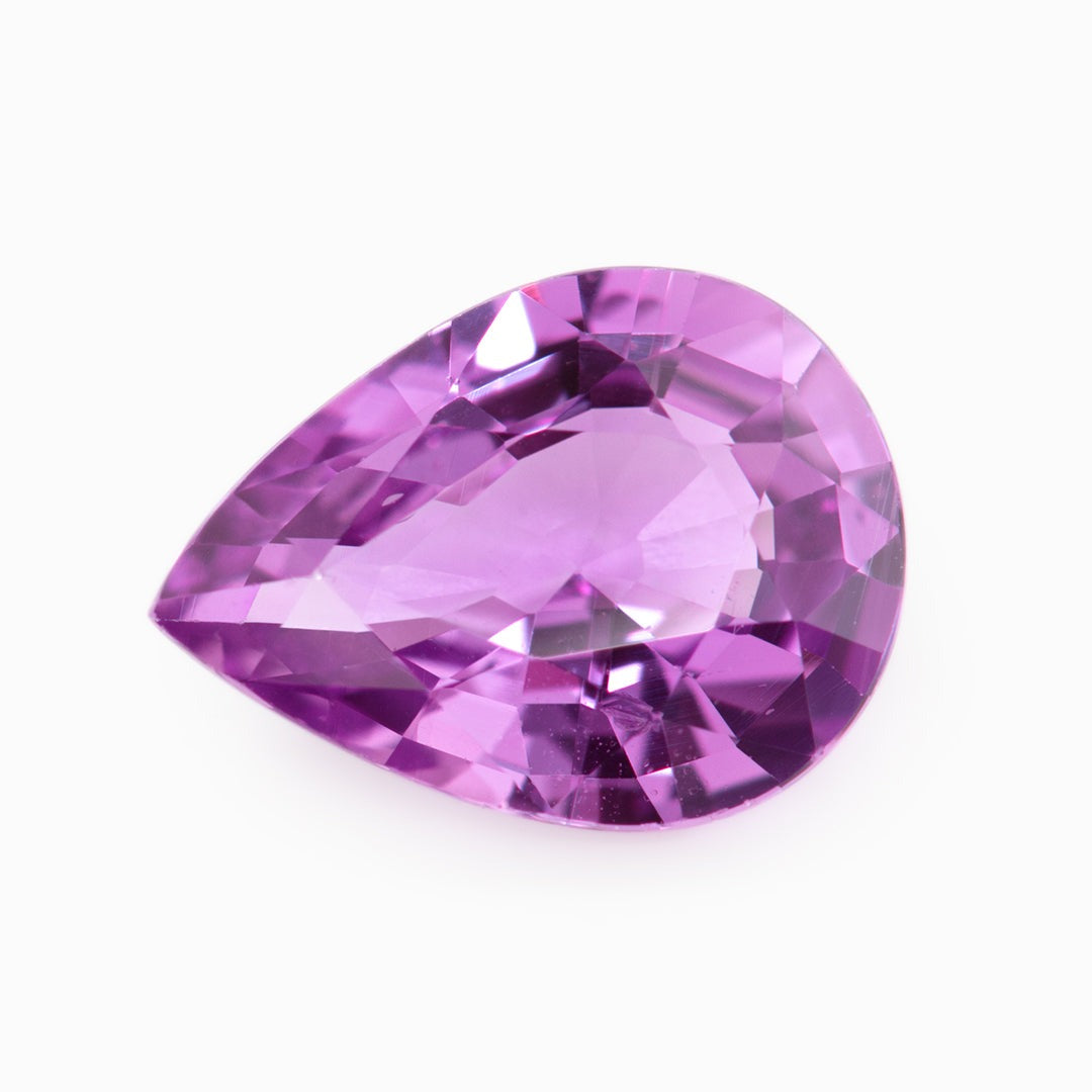 [SOLD] 8x6mm Purple Pear-Shape Sapphire (SAVPUMXT)